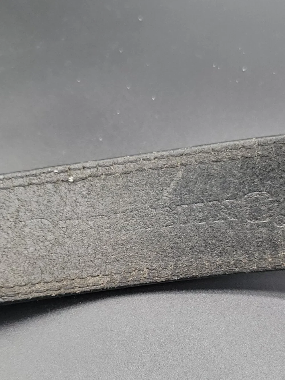 Browning Men's Black Leather Belt Adjustable Logo Silver Tone Buckle 45 1.5